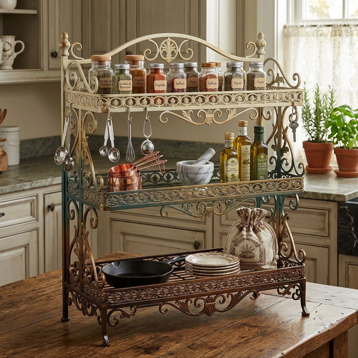 Versailles Scrollwork 3-Tier Display Rack