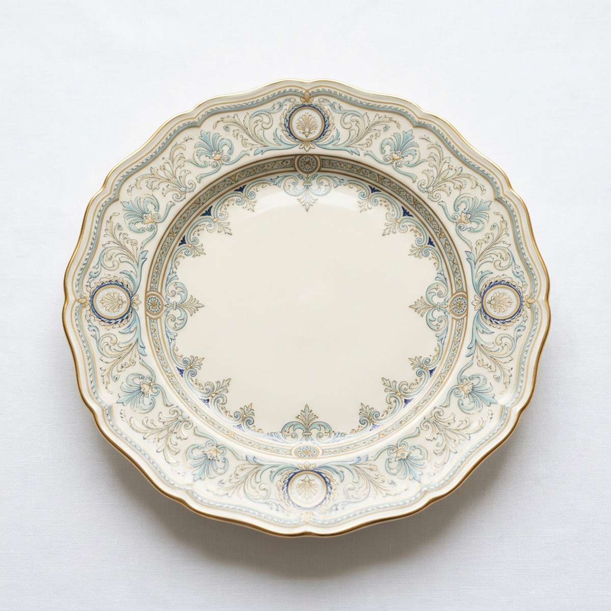 Château Azure Gold Dinner Plate