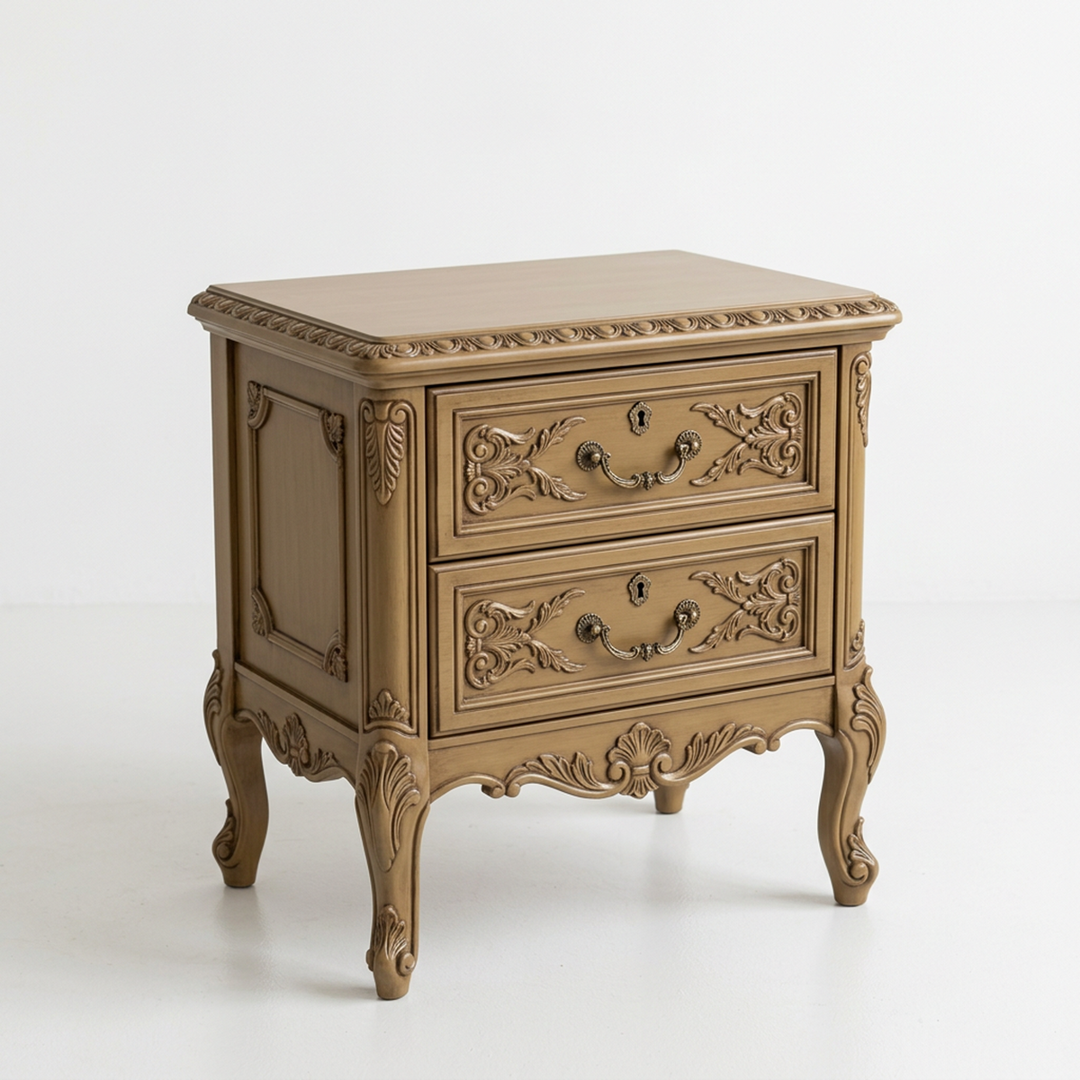 Versailles Carved 2-Drawer Nightstand