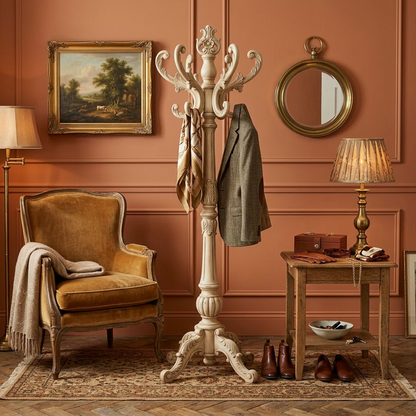 Versailles Carved Freestanding Coat Rack