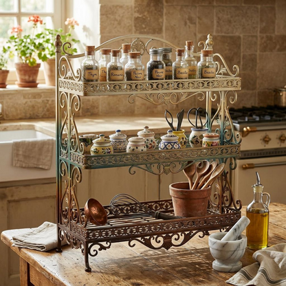 Versailles Scrollwork 3-Tier Display Rack