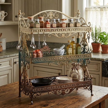 Versailles Scrollwork 3-Tier Display Rack